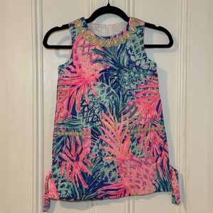 Lilly Pulitzer Classic Shift in Multi Gypset Paradise Girls Size 7